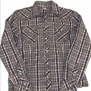 True religion western pearl snap shirt size XXL